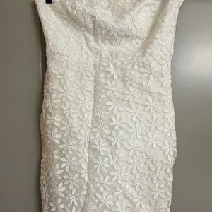 Badgley Mischka strapless dress